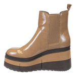 NAKED FEET - GUILD in BEIGE Platform Chelsea Boots