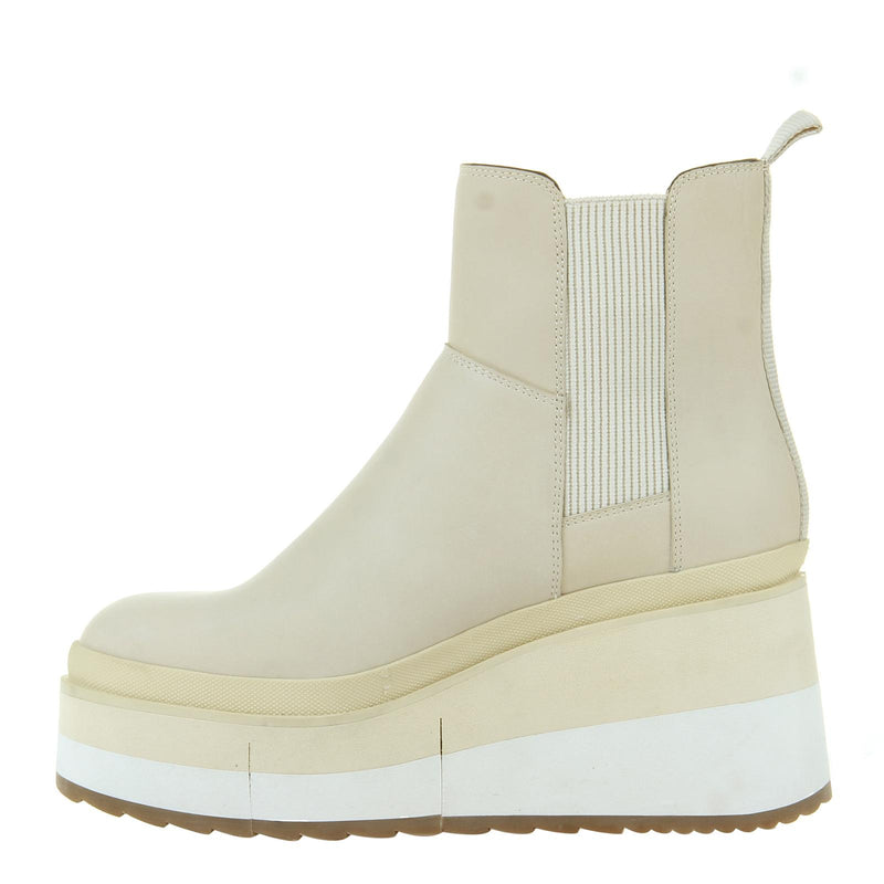 NAKED FEET - GUILD in KHAKI Platform Chelsea Boots