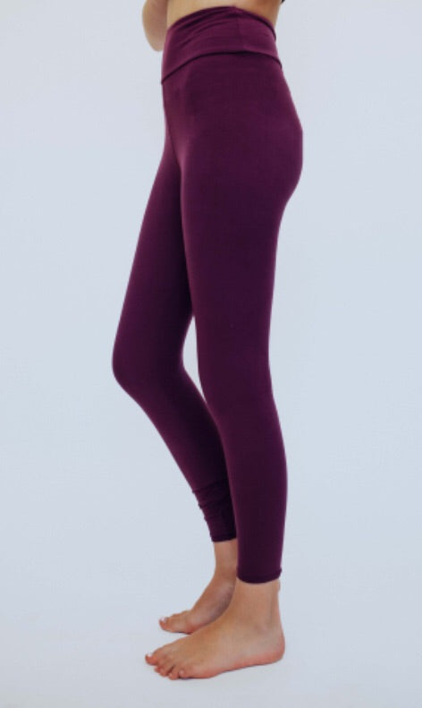 #C182 Soft & comfy leggings (Purple)