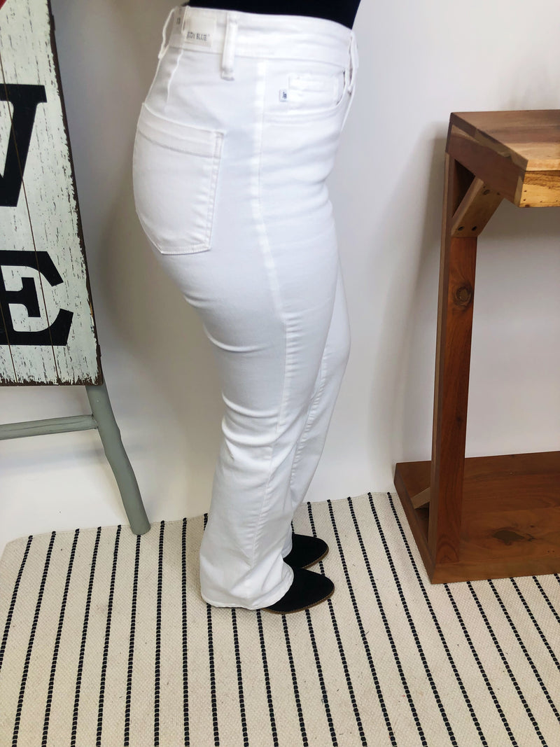#M318 Your Closet Is Calling White Bootcut Judy Blue Jeans