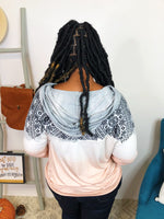 #K833 POL Moroccan Java Knit Top (Pink)