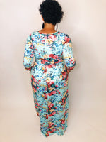 #K325 Wrap It Up Floral Maxi Dress
