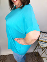 #M622 Show My Cut Out Top (Ocean Blue)