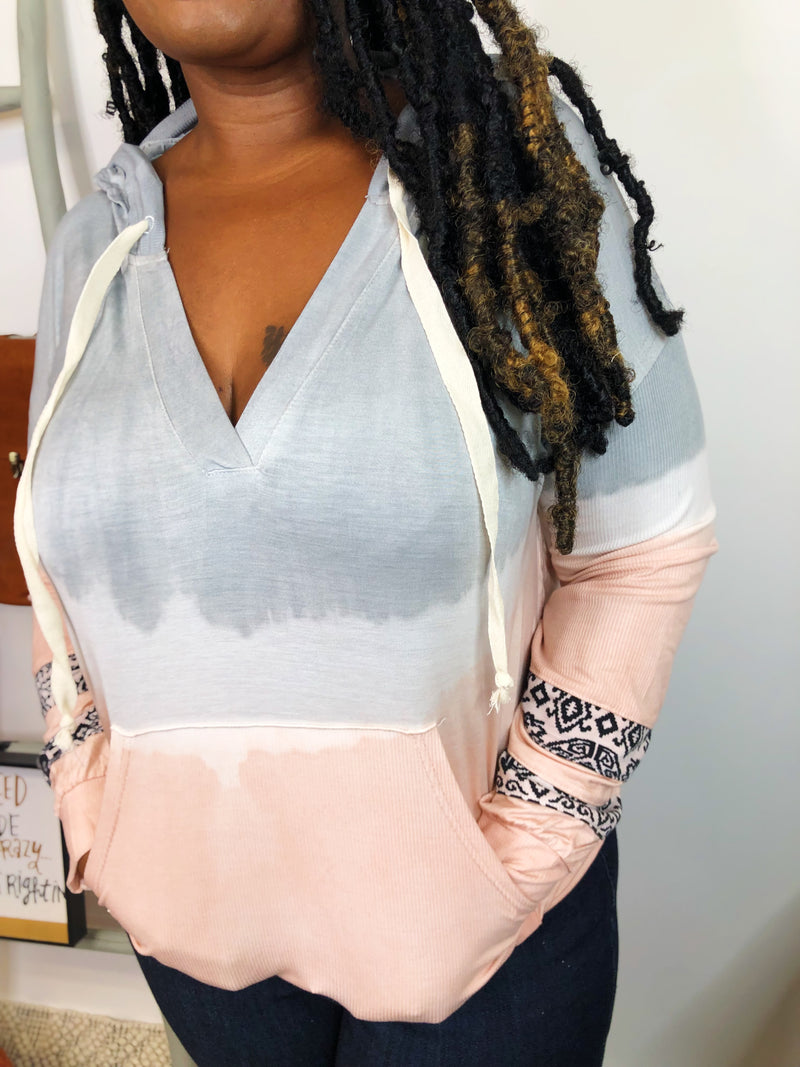 #K833 POL Moroccan Java Knit Top (Pink)