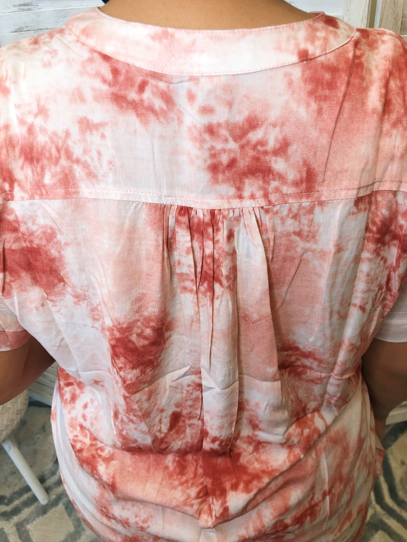 #K76 Lava Tie Dye Top