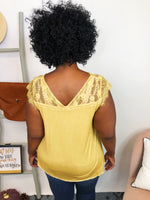 #K801 My Sunshine Lace POL Top