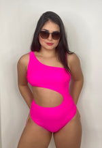 #P533 Tati Hot Pink One Piece Swimsuit*