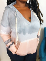 #K833 POL Moroccan Java Knit Top (Pink)