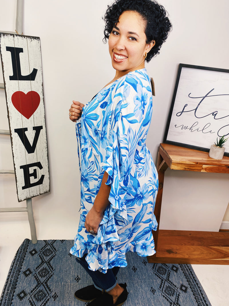 #L906 Mon Amour Kimono (Blue)