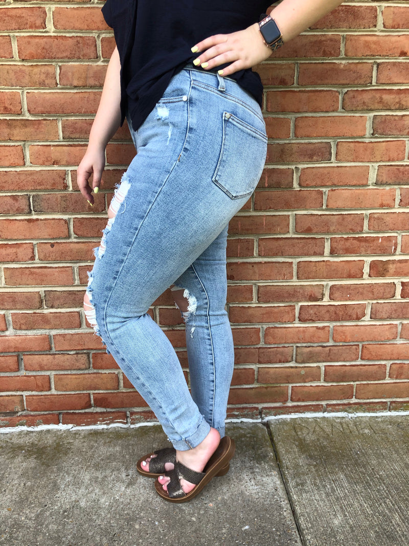 A112 Stop and Stare Judy Blue High Waisted Jeans – Iris & Rainbow