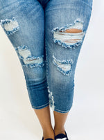 #K442 Run The World Judy Blue Skinny Capri