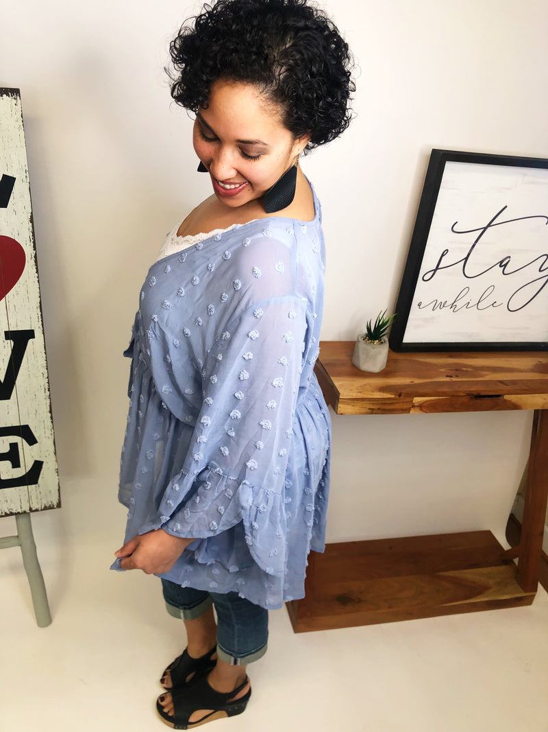 #M165 Heat Waves Kimono