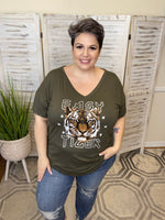 #K273  Easy Tiger Graphic T-shirt