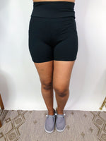 #M585 Fitted Shorts ( Black)