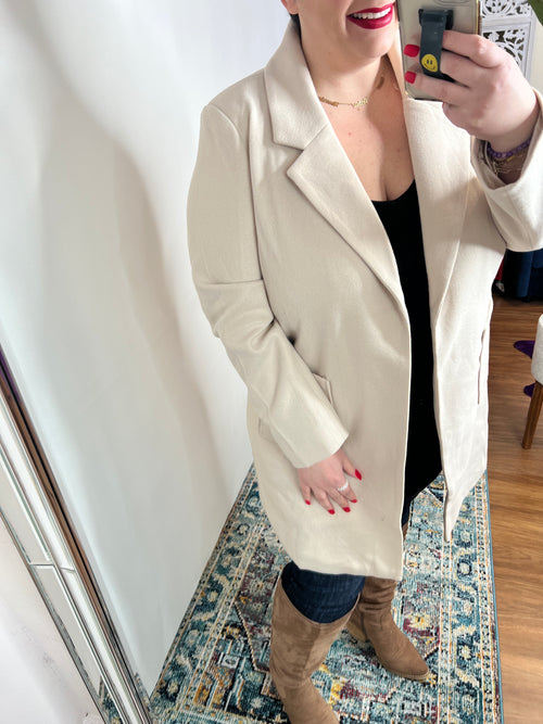 Can't Miss Out Jacket In Beige LD23