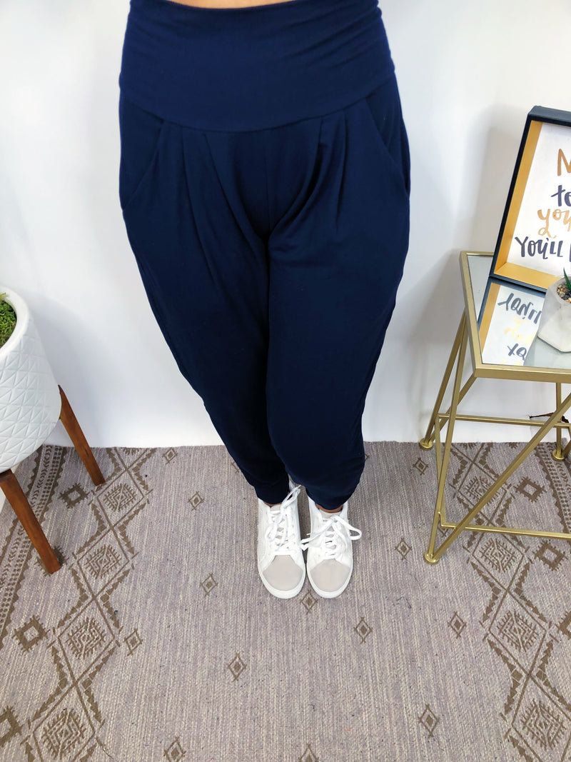 #M569 Harem Pants (Navy)