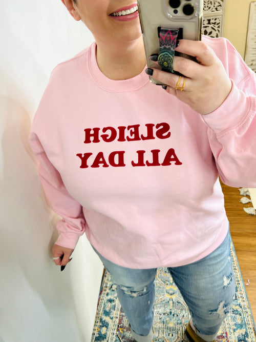 Sleigh All Day Sweatshirt In Pink