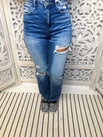 #M458  Leona Distressed Vervet Jeans