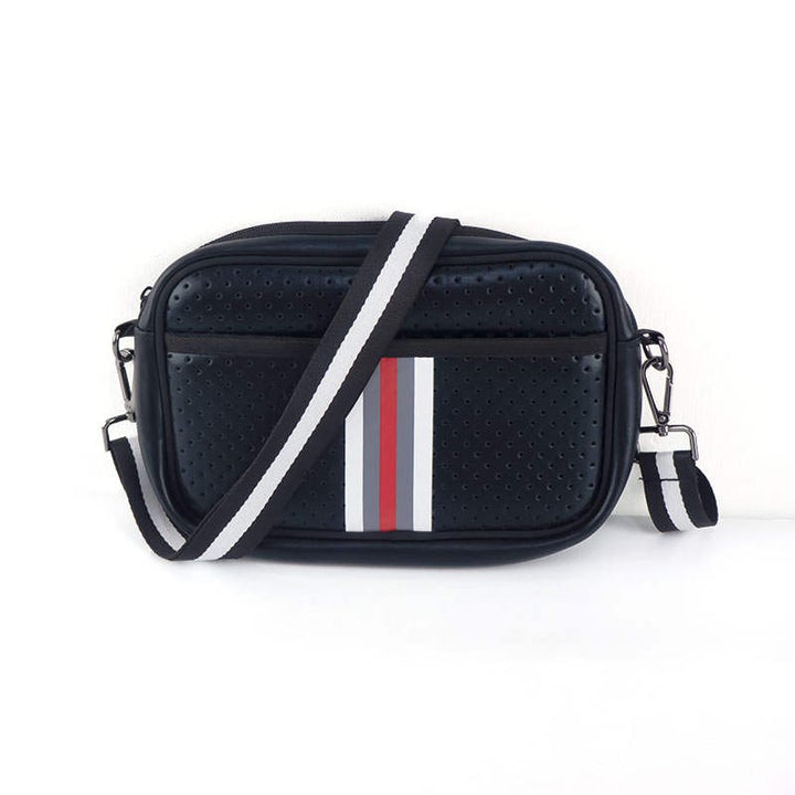 #M63 Eastern Crossbody Bag (Red Stripe)