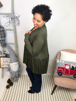 #L312 Rock The Day Cardigan (Olive)