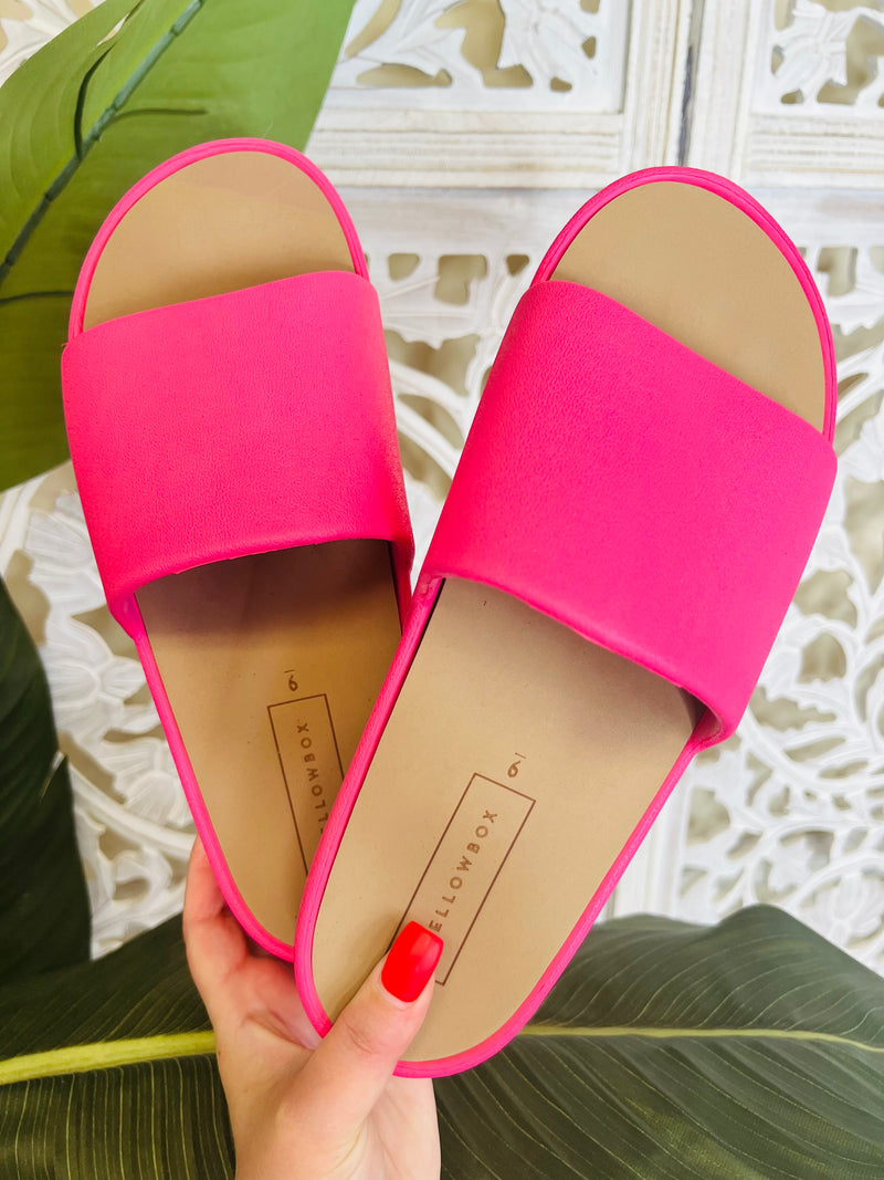 P655 Torrey Flatform Sandal YELLOW BOX Iris Rainbow Boutique