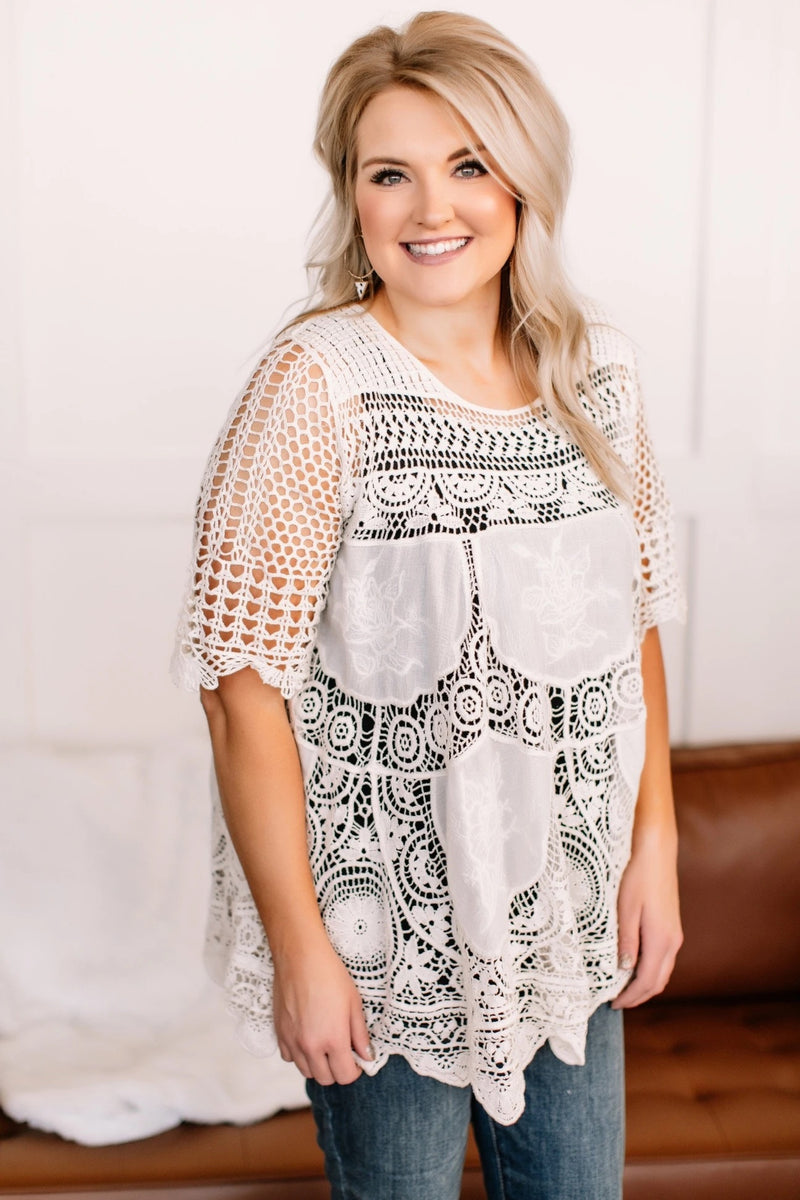 #L9 Tune In To Lace Tunic