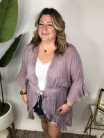 #M576 Boho Me Cardigan (Dusty Mauve)