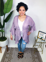 #M576 Boho Me Cardigan (Dusty Mauve)