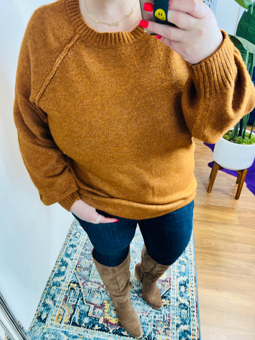 In Warm Arms Sweater in Rust