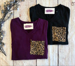 #H91 Wild Card Pocket Top (Plum)