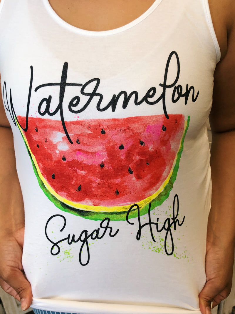 #K105 Watermelon Sugar High Tank Top