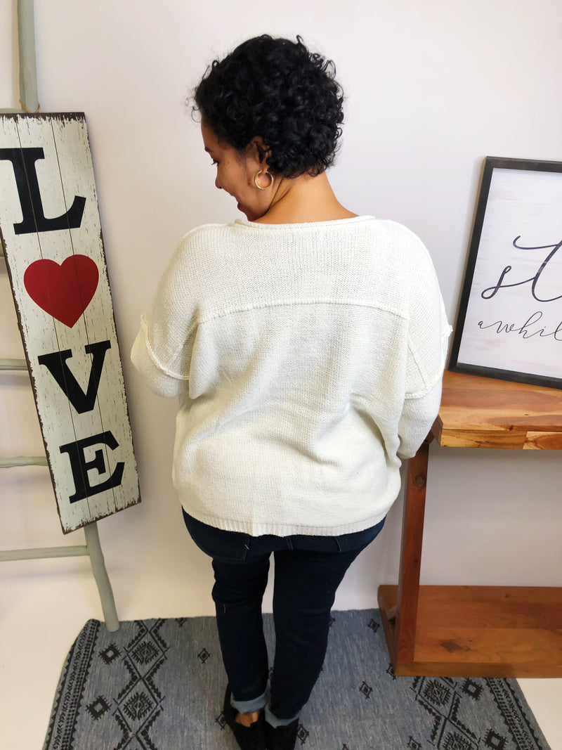 #L622 To Be Loved Sweater (Oatmeal)