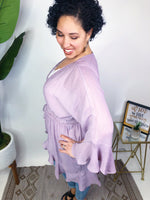 #M576 Boho Me Cardigan (Dusty Mauve)