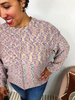 #L218 Rainbow Splatter Sweater