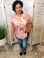 #K76 Lava Tie Dye Top