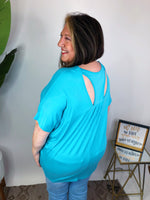 #M622 Show My Cut Out Top (Ocean Blue)