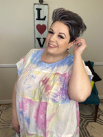 #H532 Paint Me In Pastels Babydoll Top