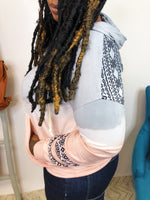 #K833 POL Moroccan Java Knit Top (Pink)