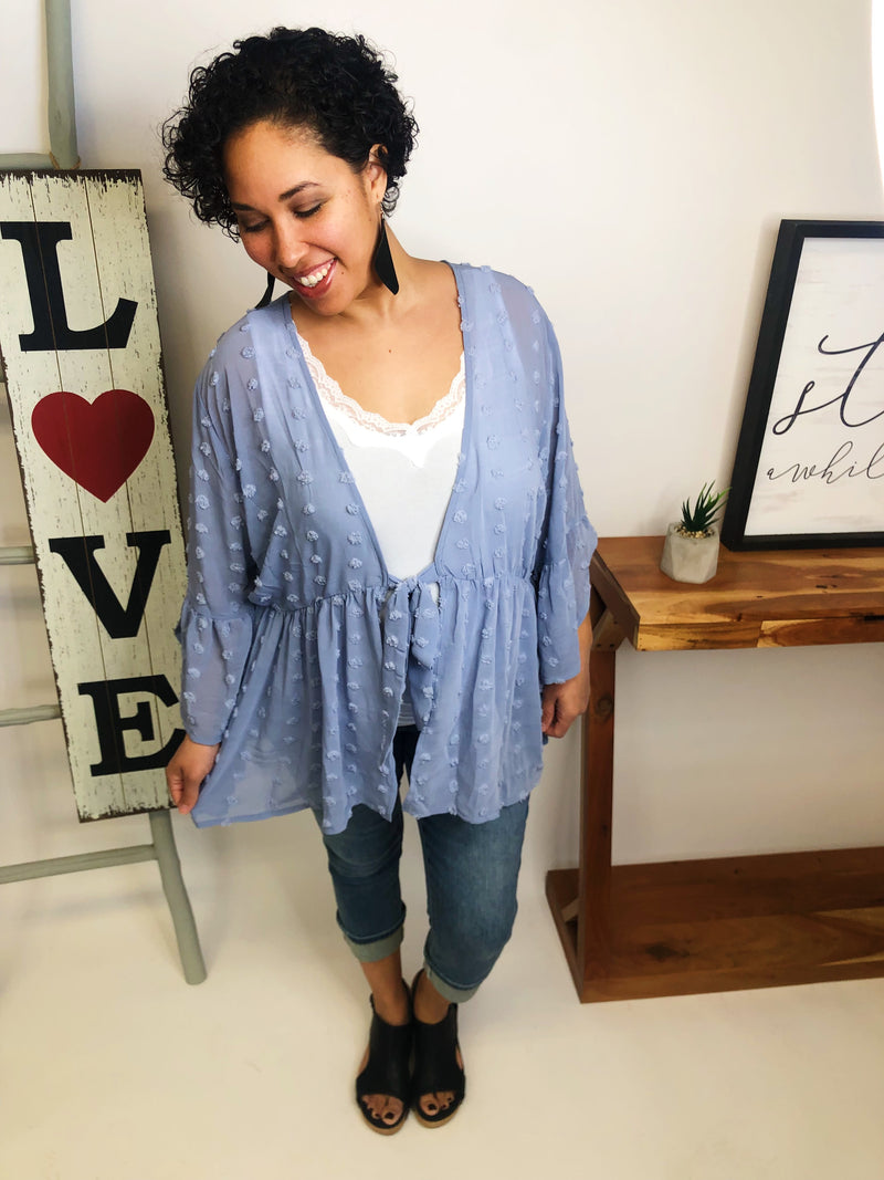 #M165 Heat Waves Kimono