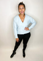 N788 Blue Velvet Cardigan