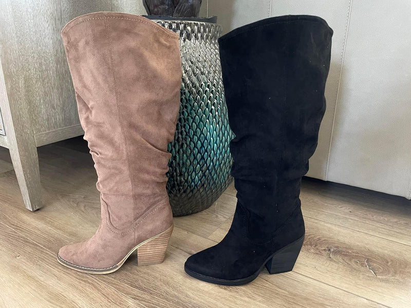 N984 Feeling It Wide Calf Boots – Iris & Rainbow Boutique