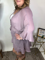 #M576 Boho Me Cardigan (Dusty Mauve)