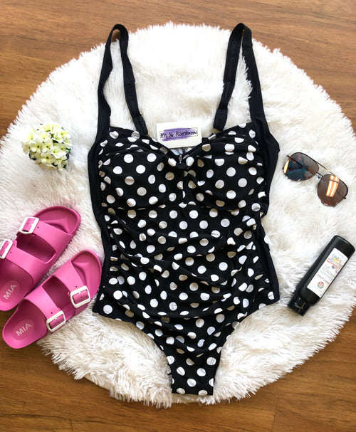 #C159 Polka Dot Siren Swimsuit