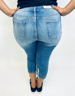#K442 Run The World Judy Blue Skinny Capri