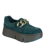 NAKED FEET - PRINCETON in EMERALD Platform Sneakers