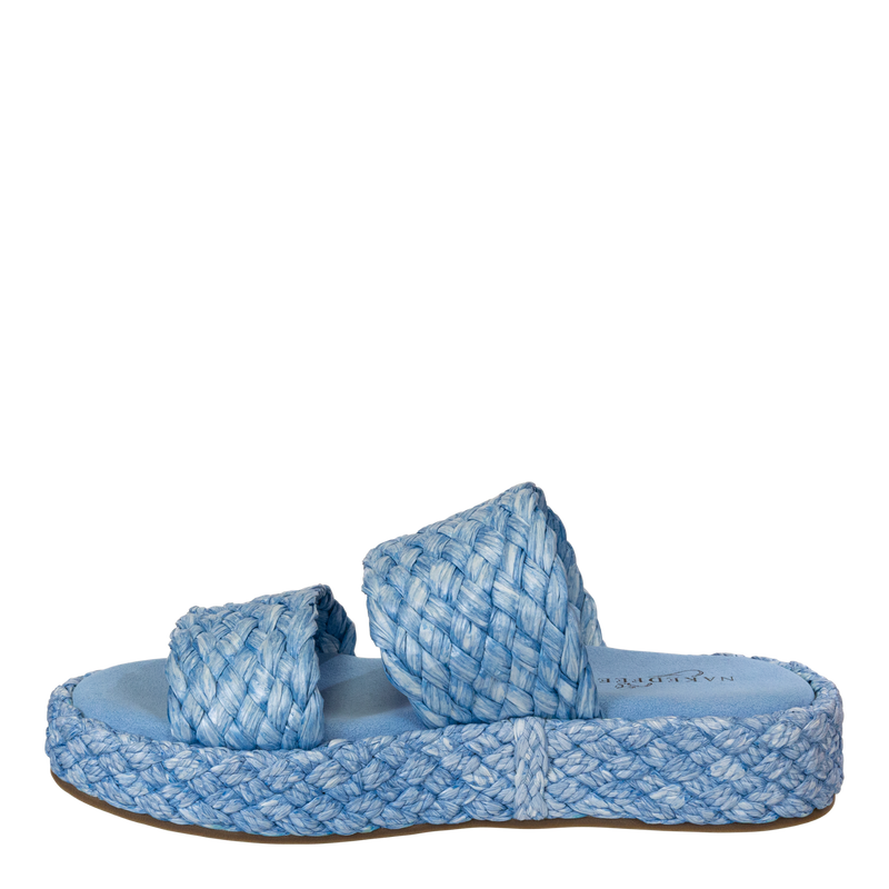 NAKED FEET - SANTORINI in LIGHT BLUE Espadrille Sandals