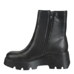 NAKED FEET - XENUS in BLACK LEATHER Platform Ankle Boots